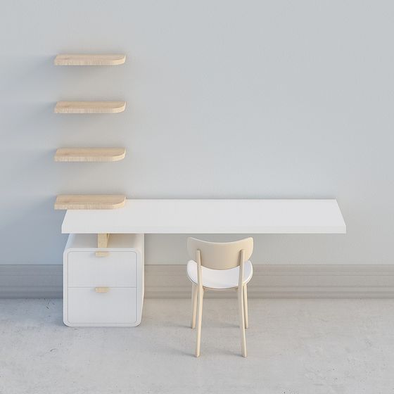 Stylish Urban Workspace 3D model for Creative Projects