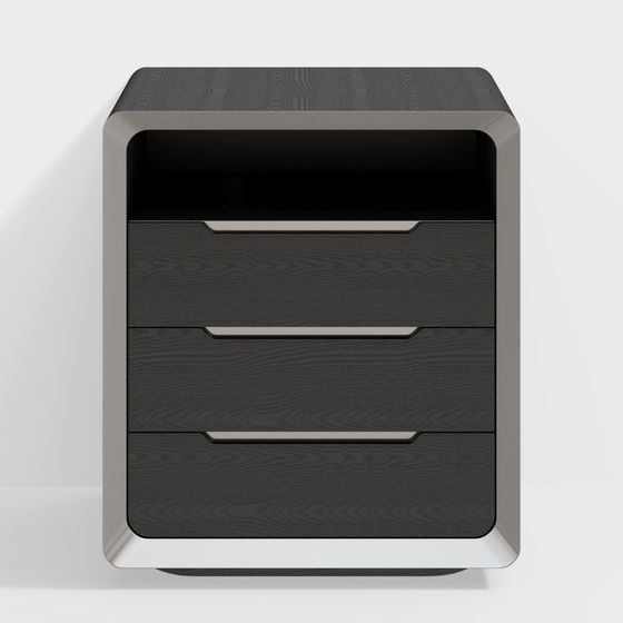 Modern Minimalist Nightstand 3D model