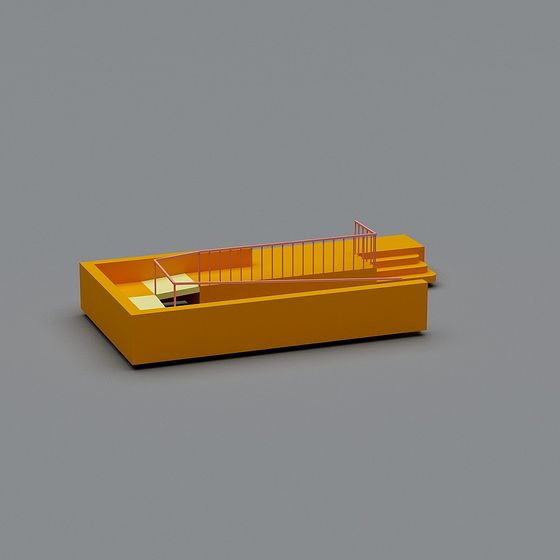 Urban Balcony 3D model for Creative Design