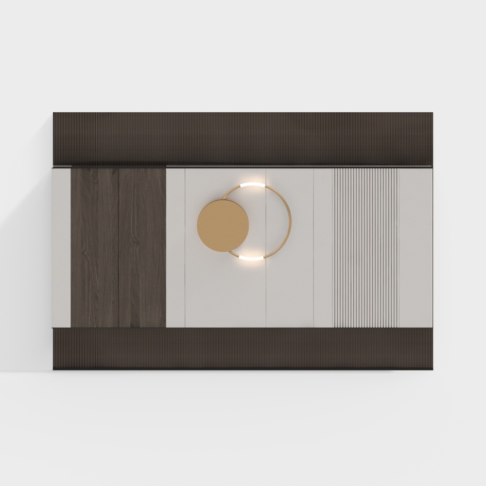 Greenway light luxury TV background wall