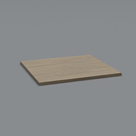 Minimalist High-Detail Wooden Plank 3D model