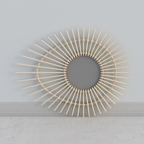 Sunburst Mirror 3D model