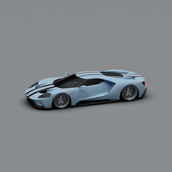 Low-Poly Speedster Car 3D Model