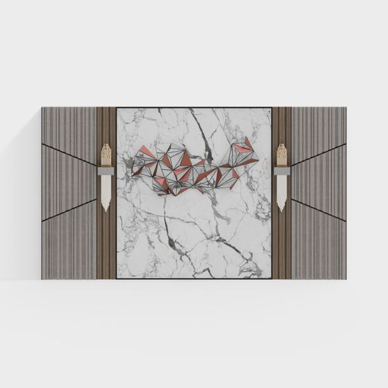 Marble Geometric Art 3D model