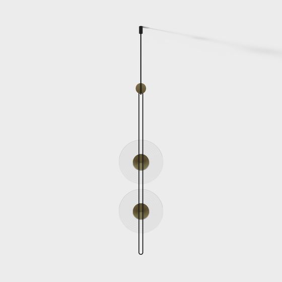 Suspended Art Light 3D model