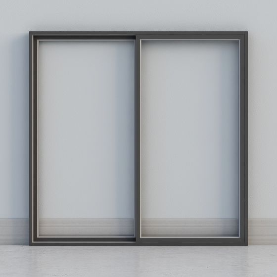 Sleek Sliding Door 3D model for Modern Interiors