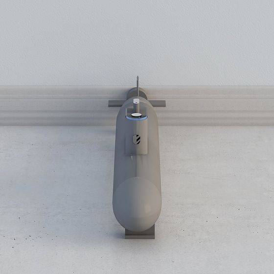 Futuristic Submarine 3D Model