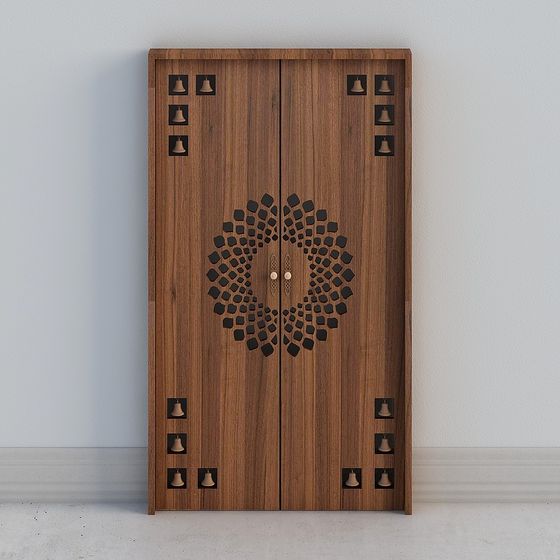 Low-Poly Artistic Door 3D model