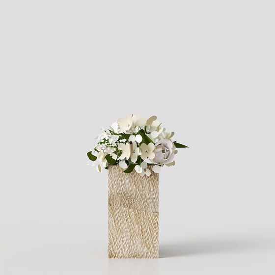 Wood Grain Vase 3D model