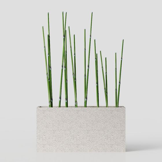 Bamboo Planter 3D model for Natural Decor