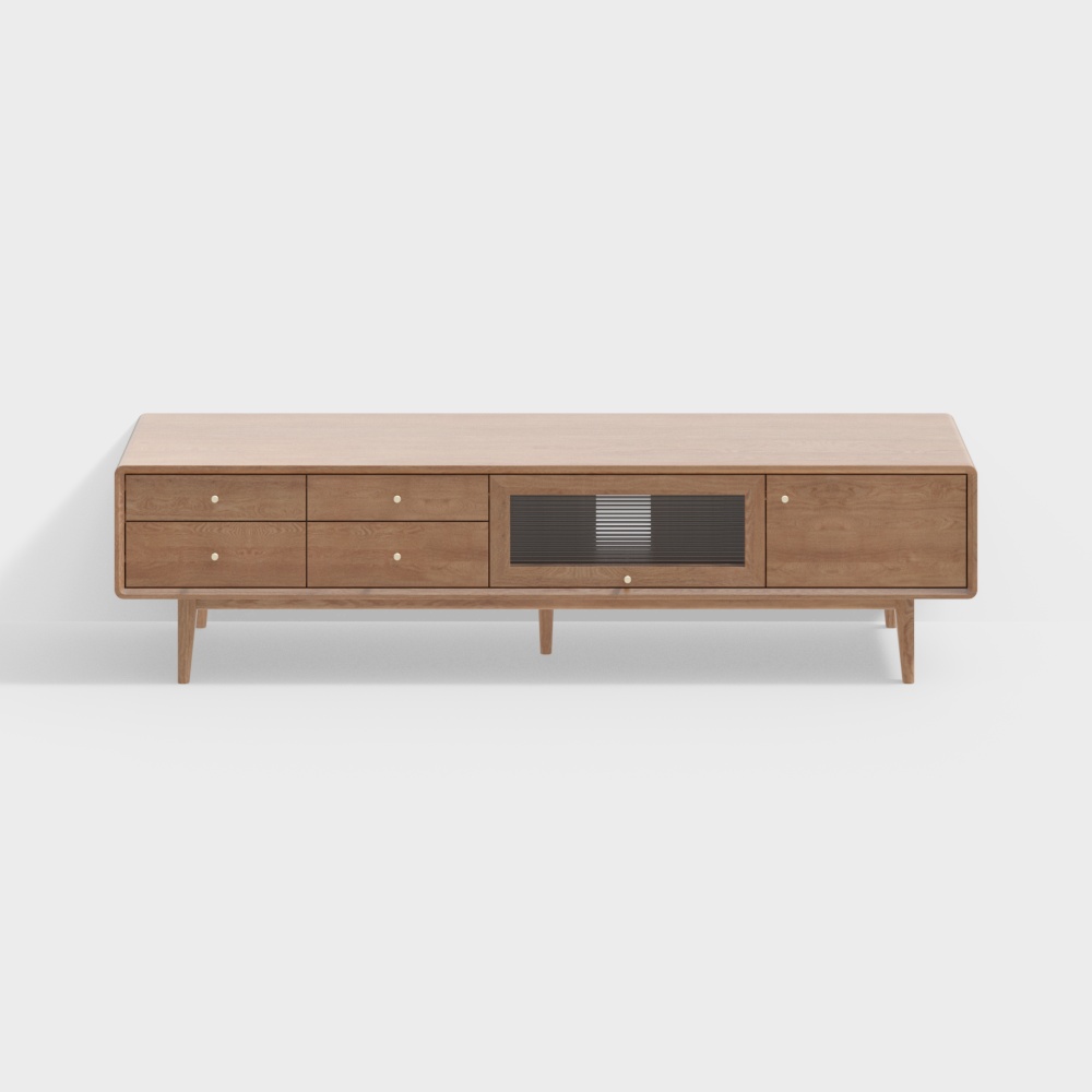 Einfacher Holzstil - Prag Serie Y84N09 - TV-Schrank - NY