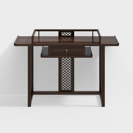 Elegant Classical Desk 3D model