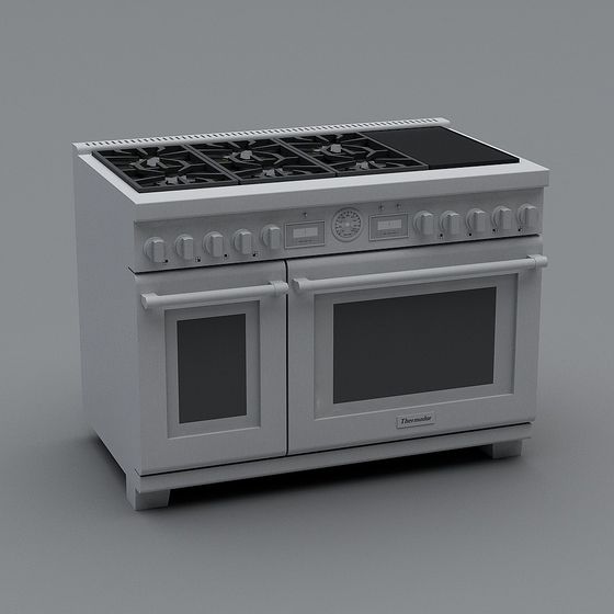 Stylish Gas Stove 3D model for Modern Kitchens
