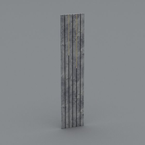 Urban Pillar Low-Poly 3D Model for Creative Projects