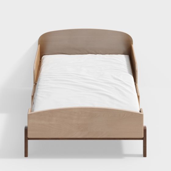 모던 노르딕 스타일 - 초콜릿 시리즈 Y05B01 - 개폐식 어린이용 침대 1.0m-NY