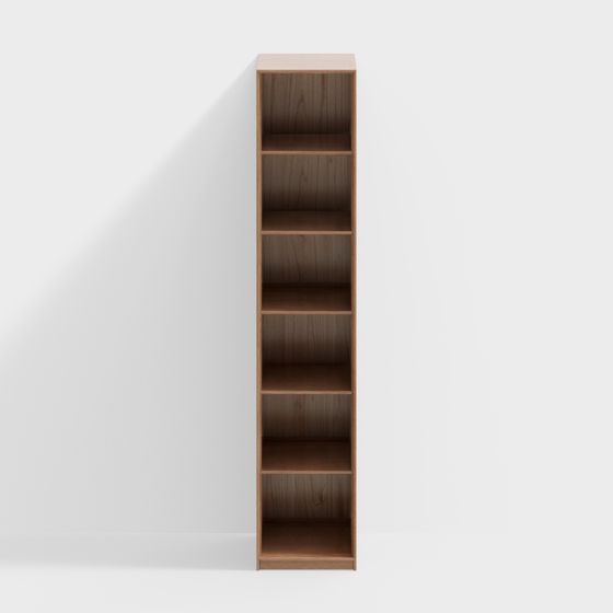 Modern Nordic Wilderness Series Bookcase 3D Model