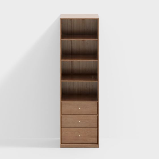 Modern Minimalist Bookshelf 3D model