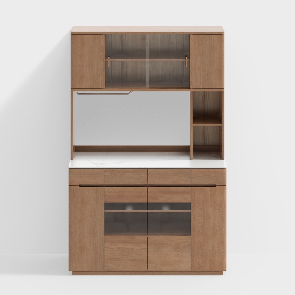 Moderne nordische Stil-Rhein Serie Y86Q02-Gesteinsplatten Sideboard-NY