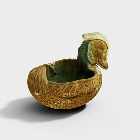 Antique Porcelain Duck 3D model