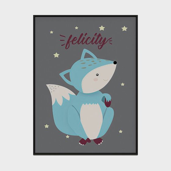 어린이 방 만화 시리즈 - 직사각형 장식 그림 - 59