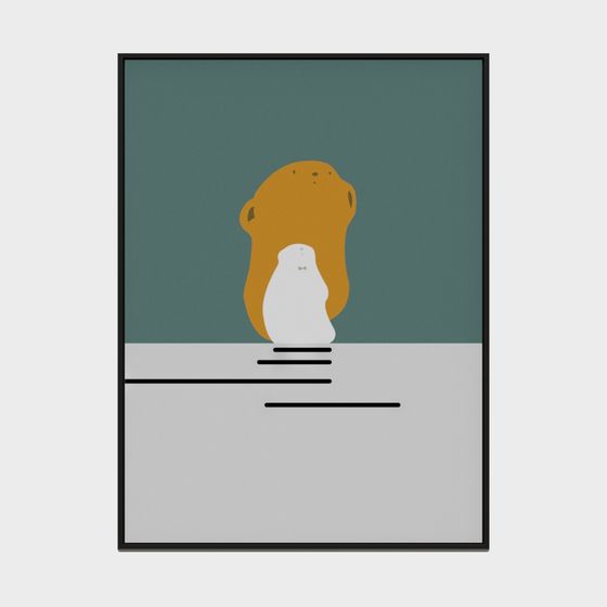 Otter in the Tub 3D model