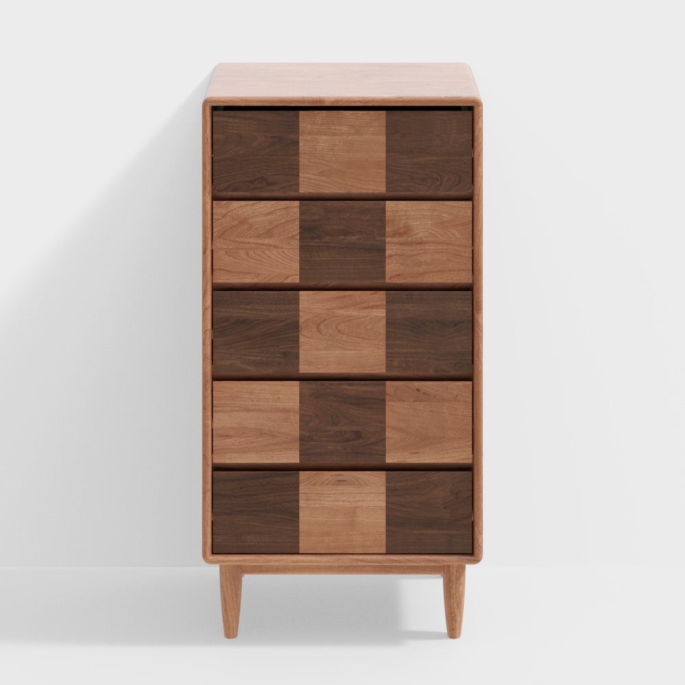 Square Harmony Drawer Cabinet 3D model