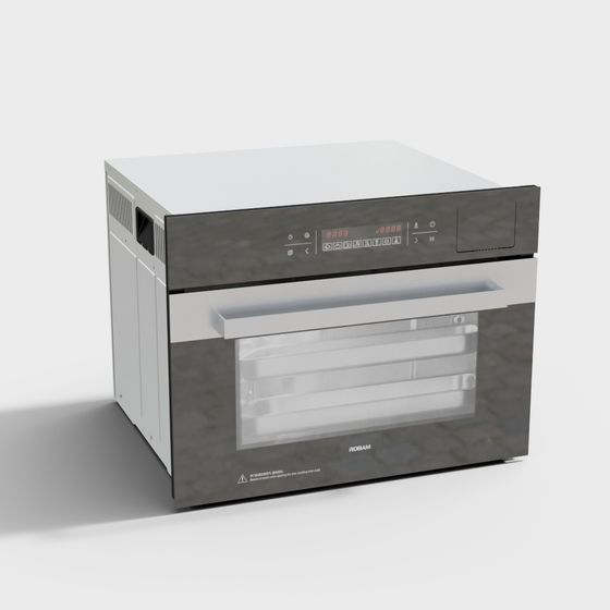 Futuristic Microwave Oven 3D model for Modern Kitchens