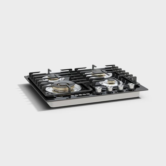 Stylish Gas Stove 3D Model for Modern Kitchens