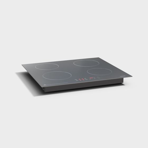 Simple Induction Cooktop 3D model