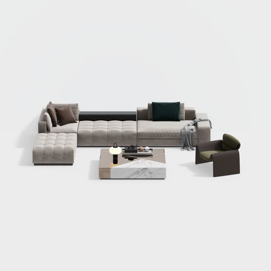 Modern Seats & Sofas,Sectional Sofas,gray