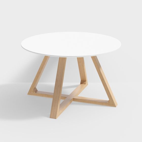 Geometric Dining Table 3D model