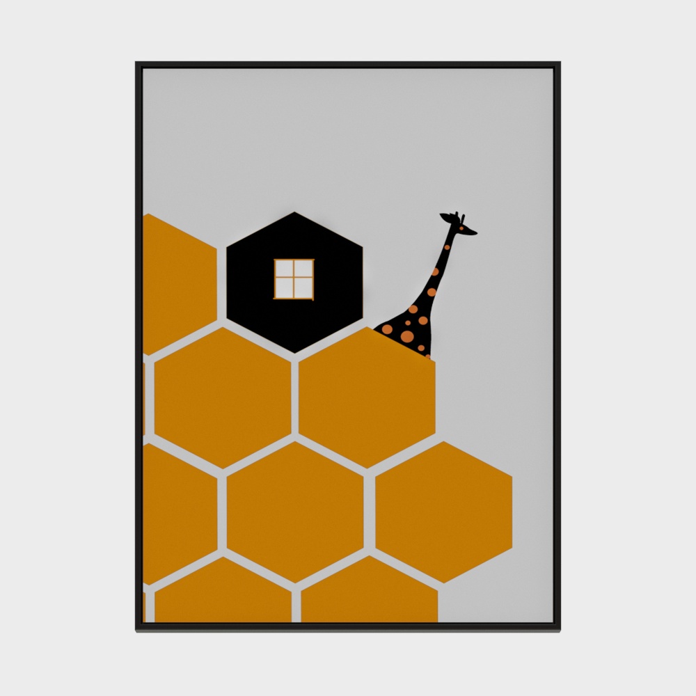 Children's Room Cartoon Series - Rectangular Decorative Painting-55