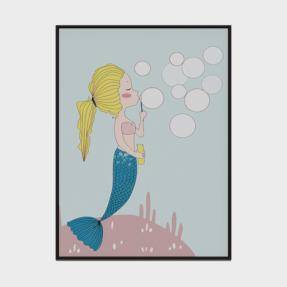 Dreamy Mermaid Bubble Blower 3D model