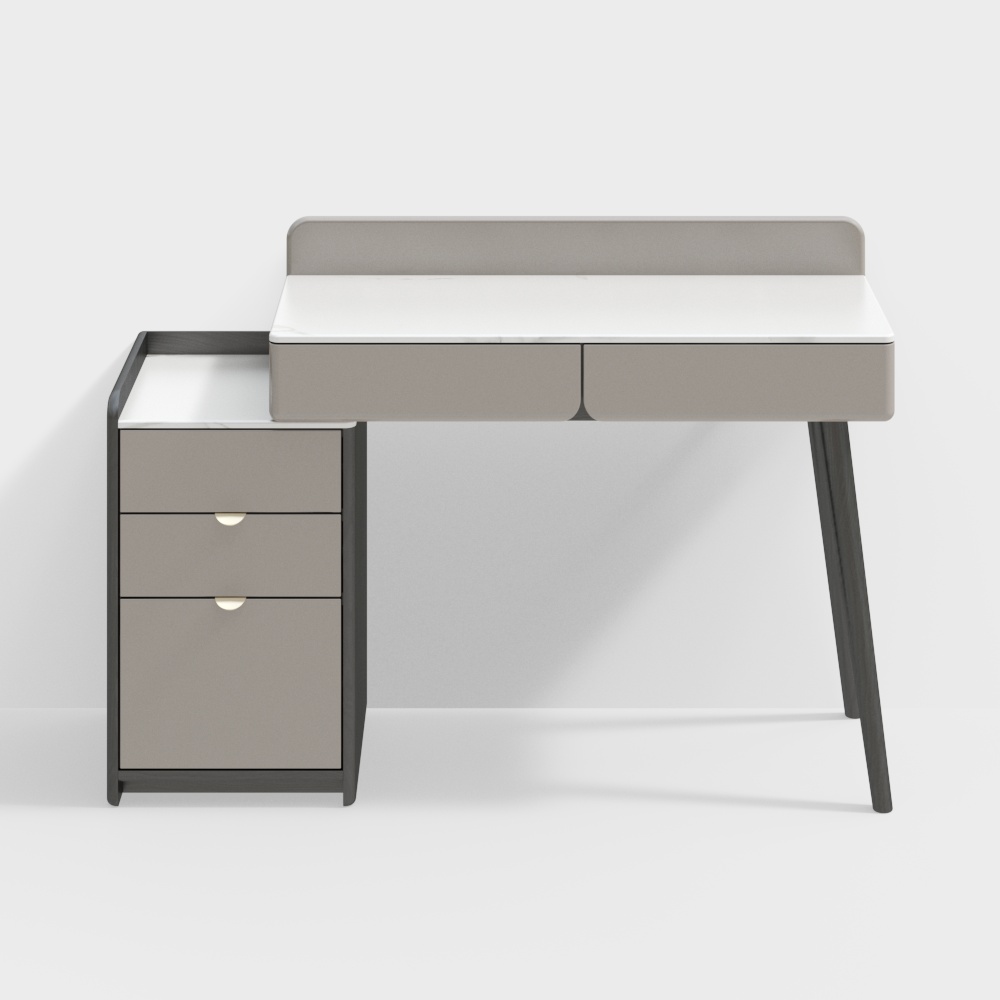 Italian light luxury-Leco series X167D01-slate telescopic makeup table-NY