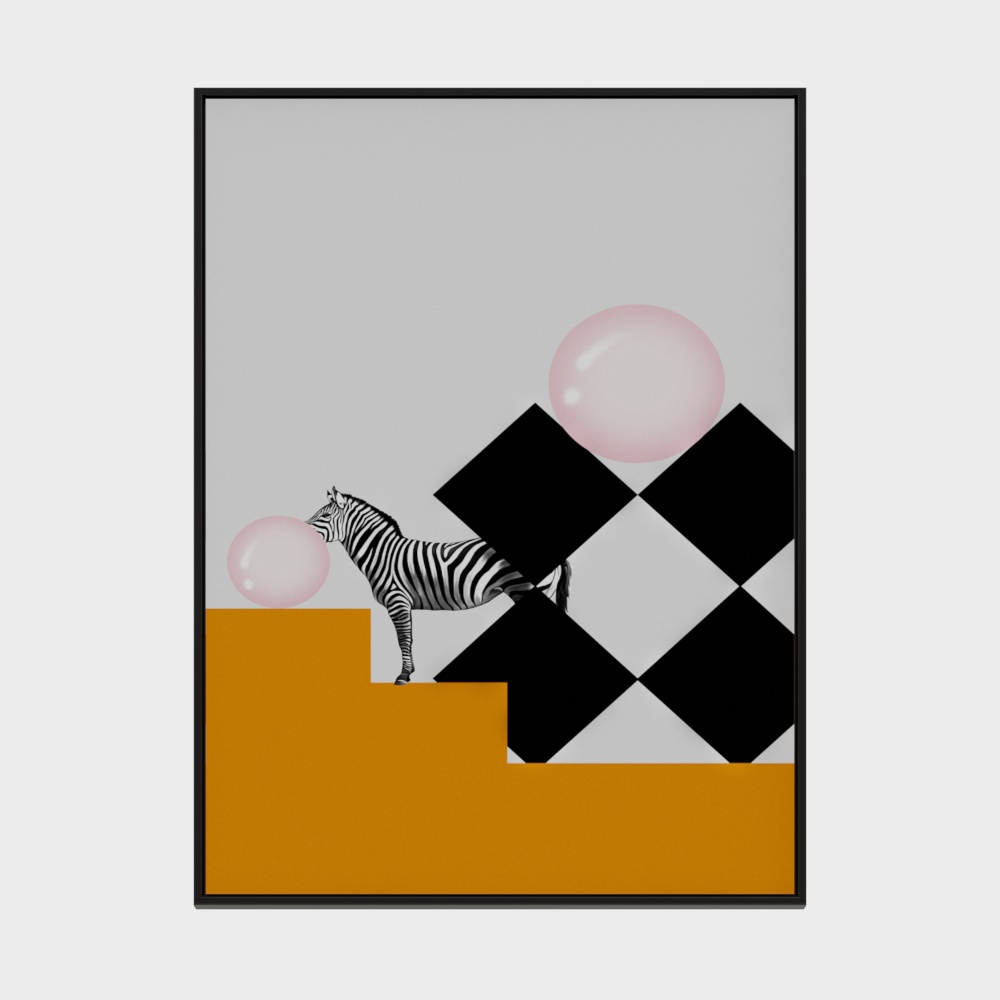 Kinderzimmer Cartoon Serie - Rechteckiges Dekorationsgemälde - 48