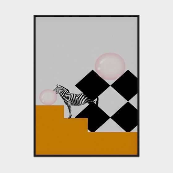 Kinderzimmer Cartoon Serie - Rechteckiges Dekorationsgemälde - 48