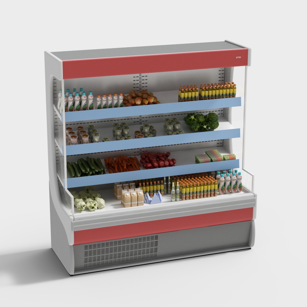 Modern refrigerator air curtain cabinet