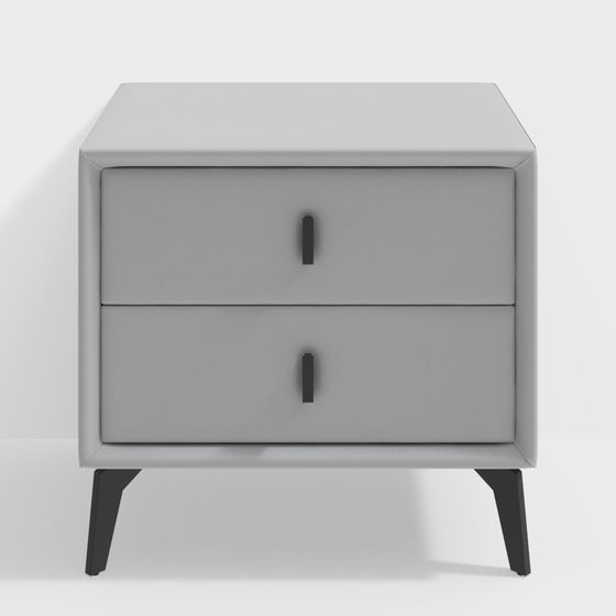 Contemporary Nightstand 3D model for Stylish Interiors
