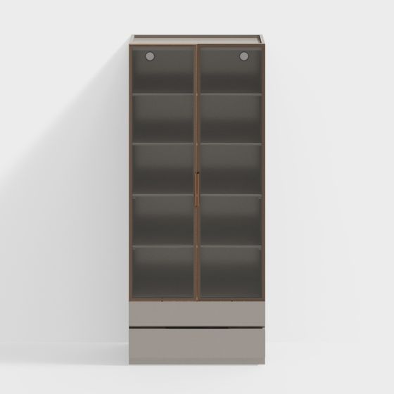 Доступный стеклянный комод-книжный шкаф