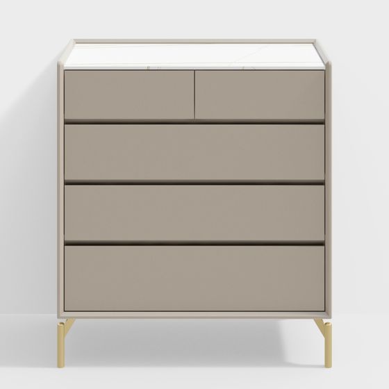 Urban Elegance Drawer Cabinet 3D model
