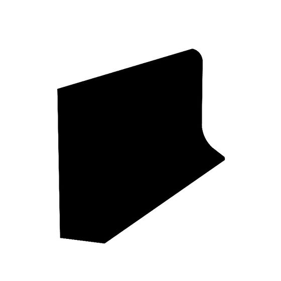 Dumb Black Ultra-Thin Aluminum Alloy Skirting Board - 40mm