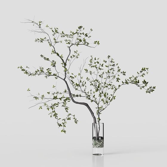 Vibrant Low-Poly 3D Tree Model