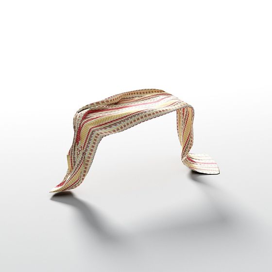 Flowing Ribbon 3D model for Creative Projects