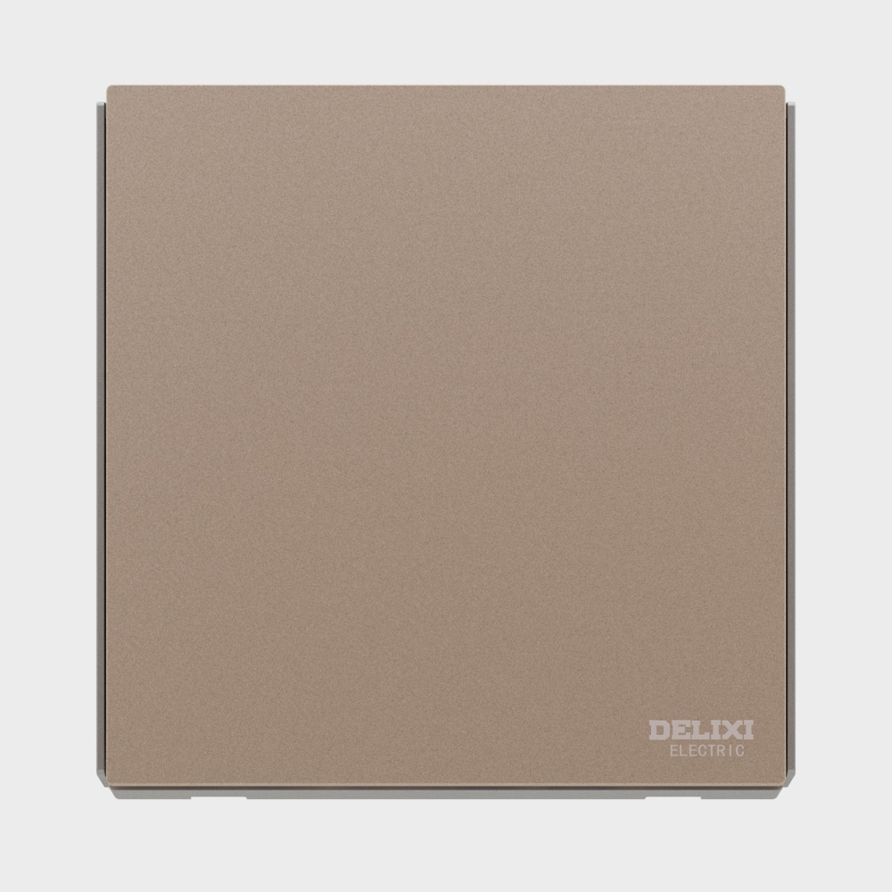 Công tắc màu xếp chồng Delixi Electric CD885 vàng 1K-ca cao