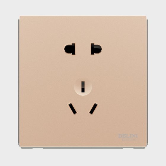 Stylish Low-Poly Socket 3D Model