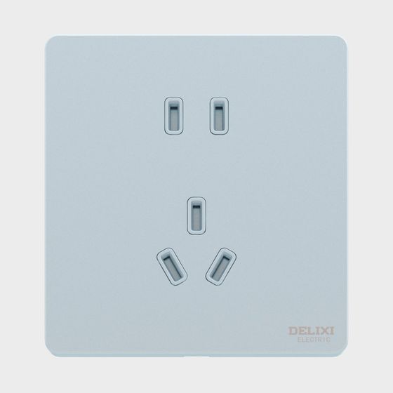 Stylish Low-Poly Socket 3D Model for Modern Spaces