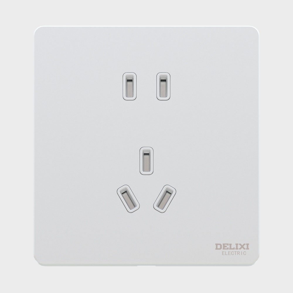 Elettrico Delixi DE898 Serie Yucai - Presa 5K - Bianco Perla