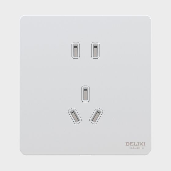 Stylish Low-Poly 3D Socket Model for Design Projects