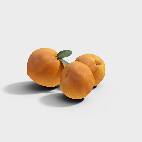 Vibrant Orange 3D model for Creative Projects