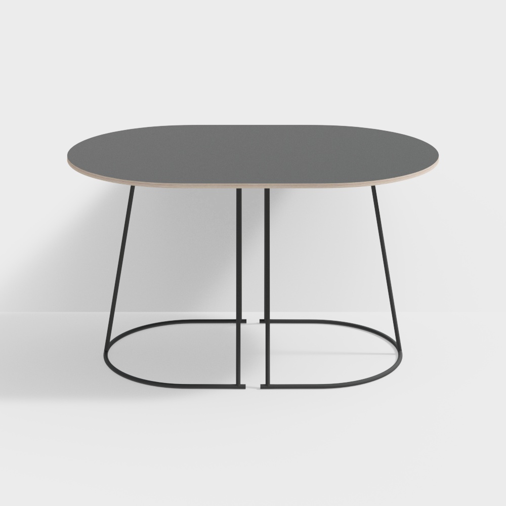 Urban Round Table 3D Model – Modern Low-Poly Design